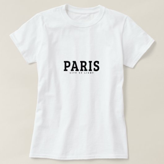 Paris - Stadt des Lichts T-Shirt (Design vorne)