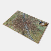 Paris-Stadt Fußmatte (Schrägansicht)