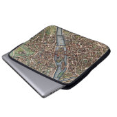 Paris-Stadt Laptopschutzhülle (Vorne Knopf)