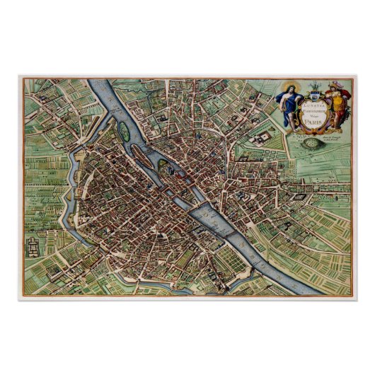 Paris-Stadt Poster (Vorderseite)