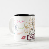 Paris"Stadt von Liebe" Tasse (Vorderseite Links)