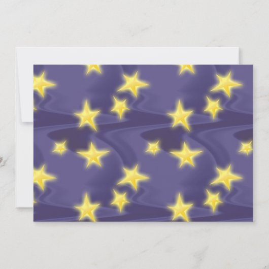 Paris Starry Night; Eiffelturm Einladung (Rückseite)