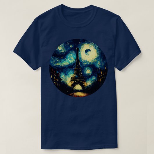 Paris Starry Night T-Shirt (Design vorne)