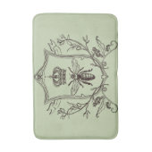 Paris-Steampunk-Imker-Krone Badematte (Vorderseite Vertikal)