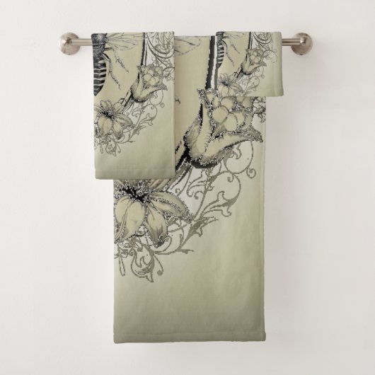 Paris-Steampunk-Imker-Krone Badhandtuch Set (Insitu)