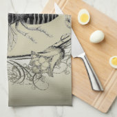 Paris-Steampunk-Imker-Krone Geschirrtuch (Viertel Falte)