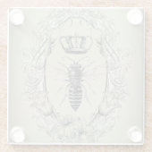 Paris-Steampunk-Imker-Krone Glasuntersetzer (Rückseite)