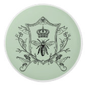 Paris-Steampunk-Imker-Krone Keramikknauf (Vorderseite)