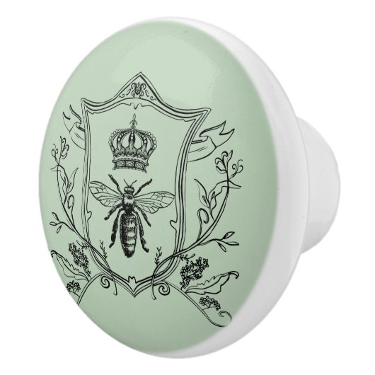 Paris-Steampunk-Imker-Krone Keramikknauf (Rechts)