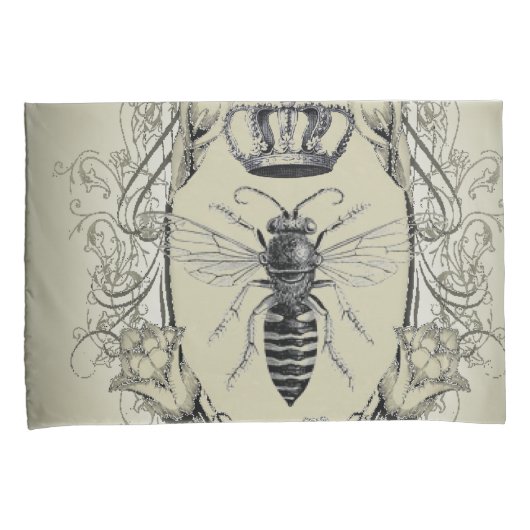 Paris-Steampunk-Imker-Krone Kissenbezug (Vorderseite-Rechts)