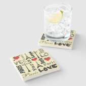 Paris Steinuntersetzer (Seitenansicht)