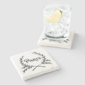 Paris Steinuntersetzer (Seitenansicht)