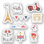 Paris Stickers Aufkleber (Vorderseite)