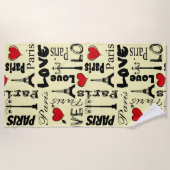 Paris Strandtuch (Vorderseite)