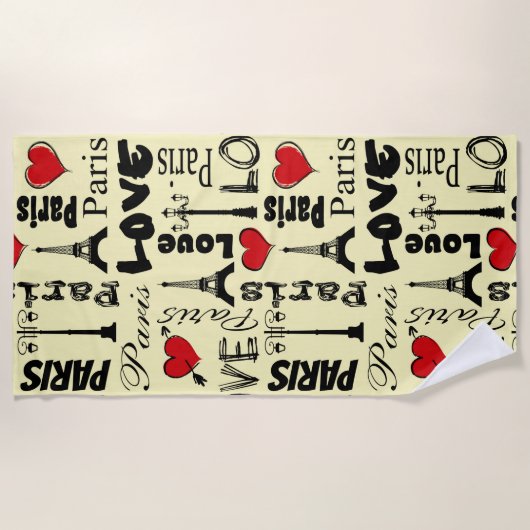 Paris Strandtuch (Vorderseite)