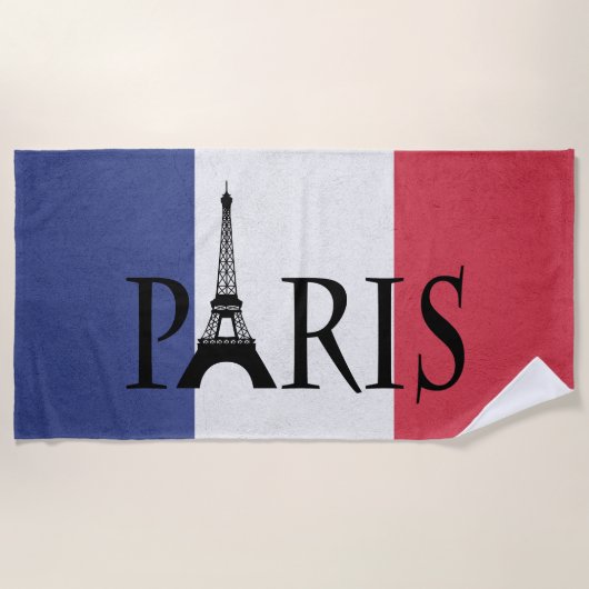 Paris Strandtuch (Vorderseite)