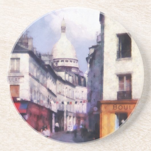 Paris-Straße Getränkeuntersetzer (Vorne)