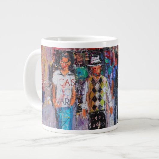 Paris-Straße Jumbo-Tasse (Vorderseite Links)
