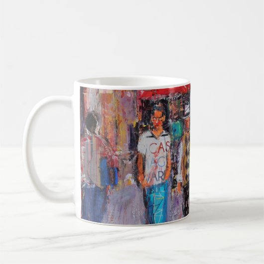Paris-Straße Kaffeetasse (Links)