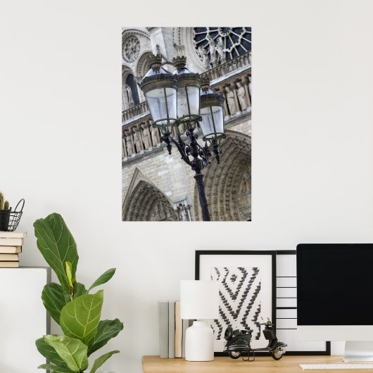 Paris - Straßenbeleuchtung Poster (Heimbüro)