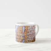 Paris-Straßenkarte Espressotasse (Vorderseite Rechts)