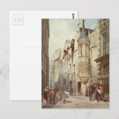 Paris-Straßenszene Postkarte (Vorne/Hinten)