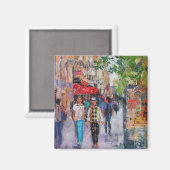 Paris Street Magnet (Vorderseite/Rückseite)