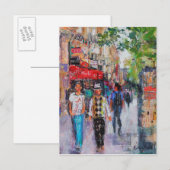 Paris Street Postkarte (Vorne/Hinten)