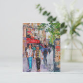 Paris Street Postkarte (Stehend Vorderseite)