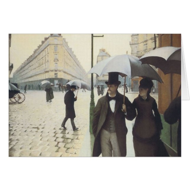 Paris Street, Rainy Day by Caillebotte (Vorderseite (Horizontal))