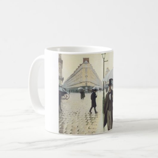 Paris Street, Rainy Day by Caillebotte Kaffeetasse (Vorderseite Links)