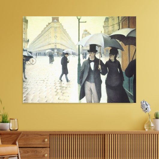Paris Street, Rainy Day by Caillebotte Leinwanddruck (Insitu (Wohnzimmer))