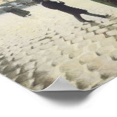 Paris Street, Rainy Day by Caillebotte Poster (Ecke)