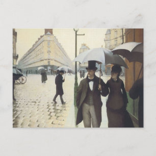 Paris Street, Rainy Day by Caillebotte Postkarte