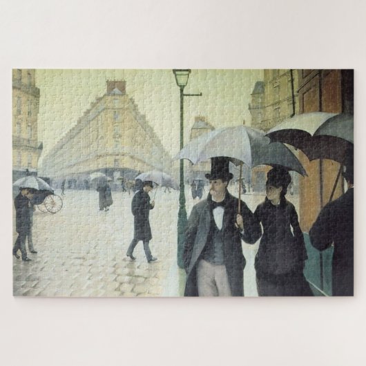 Paris Street, Rainy Day by Caillebotte Puzzle (Horizontal)