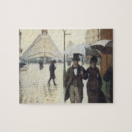 Paris Street, Rainy Day by Caillebotte Puzzle (Horizontal)