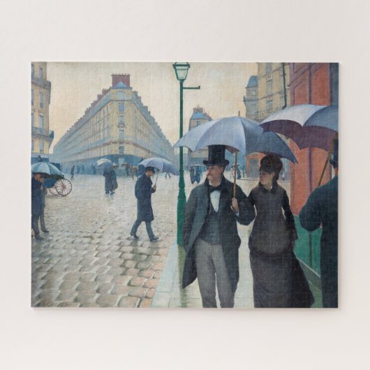 Paris Street; Rainy Day by Gustave Caillebot Puzzl Puzzle (Horizontal)