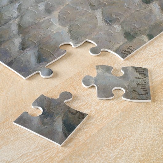 Paris Street; Rainy Day by Gustave Caillebot Puzzl Puzzle (Seite)