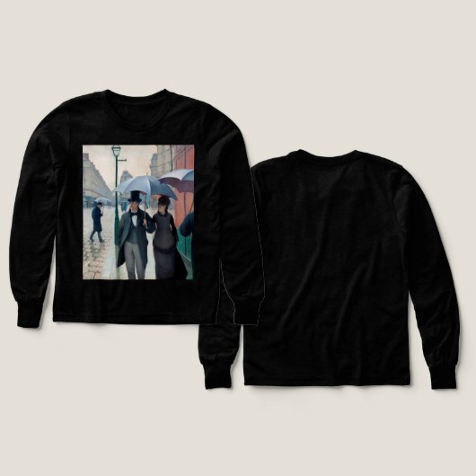 Paris Street Rainy Day by Gustave Caillebotte (Design Vorder- & Rückseite)