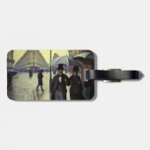 Paris Street Rainy Day by Gustave Caillebotte Gepäckanhänger (Rückseite horizontal)