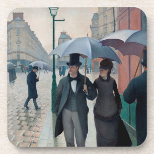 Paris Street Rainy Day by Gustave Caillebotte Getränkeuntersetzer