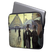 Paris Street Rainy Day by Gustave Caillebotte Laptopschutzhülle (Vorderseite Links)