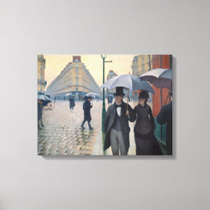 Paris Street Rainy Day by Gustave Caillebotte Leinwanddruck