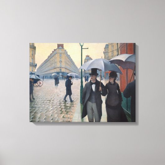 Paris Street Rainy Day by Gustave Caillebotte Leinwanddruck (Vorderseite)