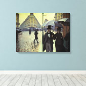 Paris Street Rainy Day by Gustave Caillebotte Leinwanddruck (Insitu (Holzboden))