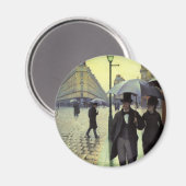 Paris Street Rainy Day by Gustave Caillebotte Magnet (Vorderseite/Rückseite)