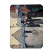 Paris Street Rainy Day by Gustave Caillebotte Magnet (Vertikal)