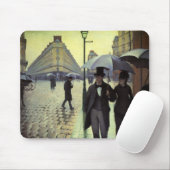 Paris Street Rainy Day by Gustave Caillebotte Mousepad (Mit Mouse)