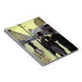 Paris Street Rainy Day by Gustave Caillebotte Notizblock (Rechte Seite)