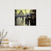 Paris Street Rainy Day by Gustave Caillebotte Poster (Küche)
